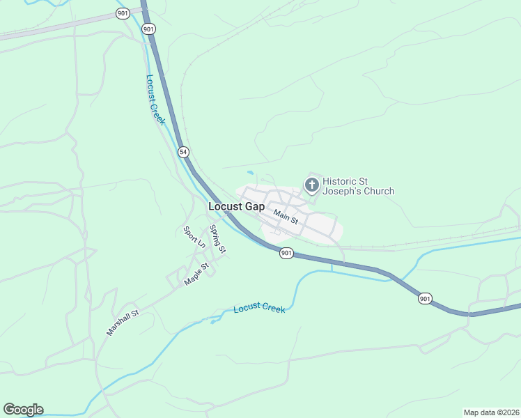 map of restaurants, bars, coffee shops, grocery stores, and more near 1st Street in Northumberland