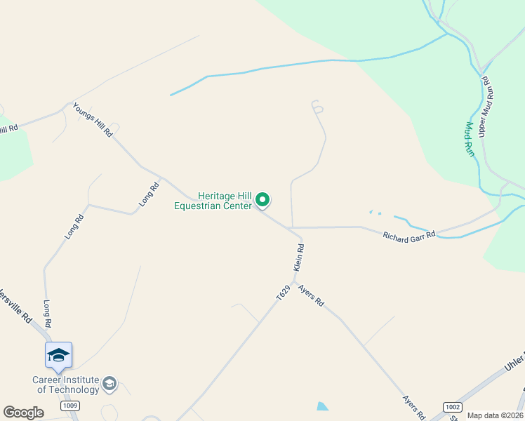 map of restaurants, bars, coffee shops, grocery stores, and more near 5725 Youngs Hill Road in Easton