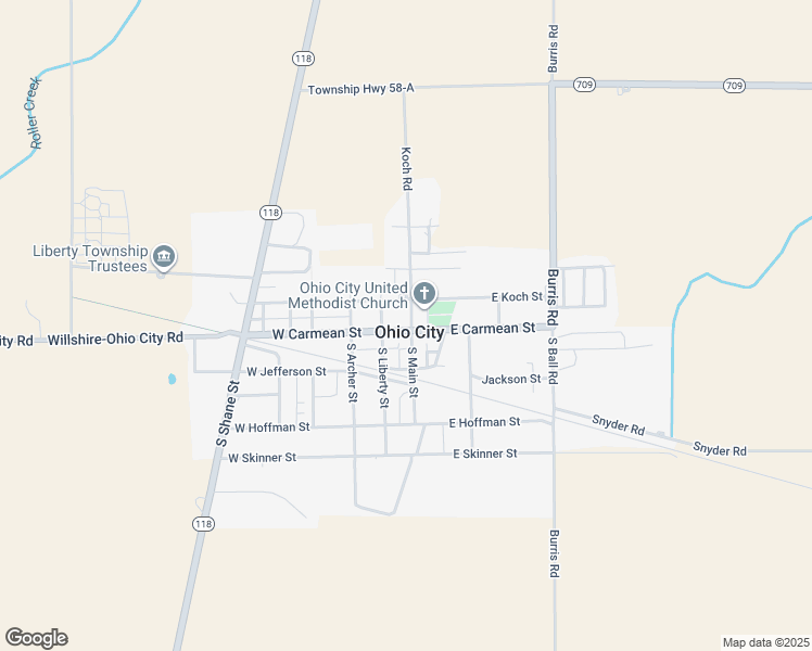 map of restaurants, bars, coffee shops, grocery stores, and more near 101 West Carmean Street in Ohio City