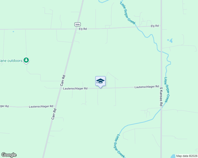 map of restaurants, bars, coffee shops, grocery stores, and more near 10800 Lautenschlager Road in Apple Creek