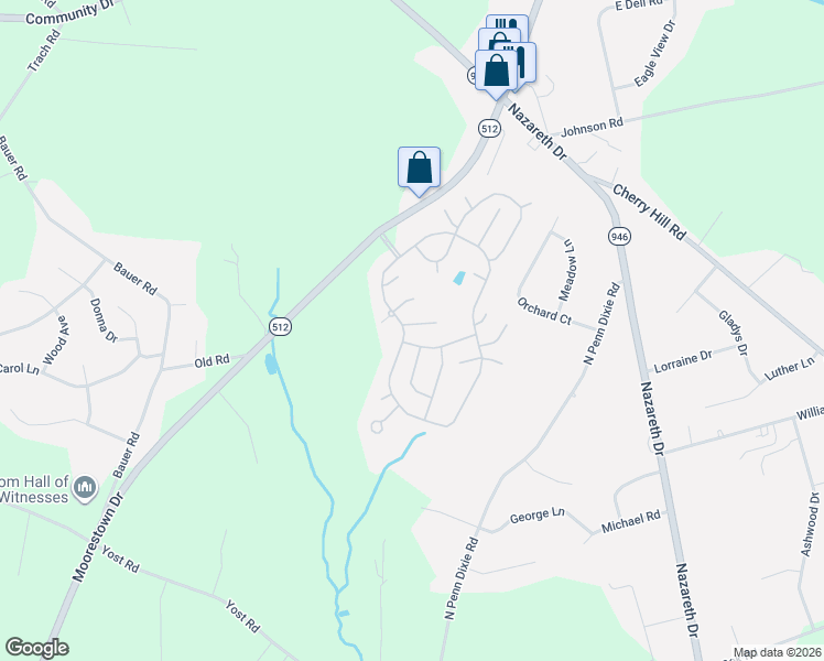 map of restaurants, bars, coffee shops, grocery stores, and more near 93 Hickory Hills Drive in Bath