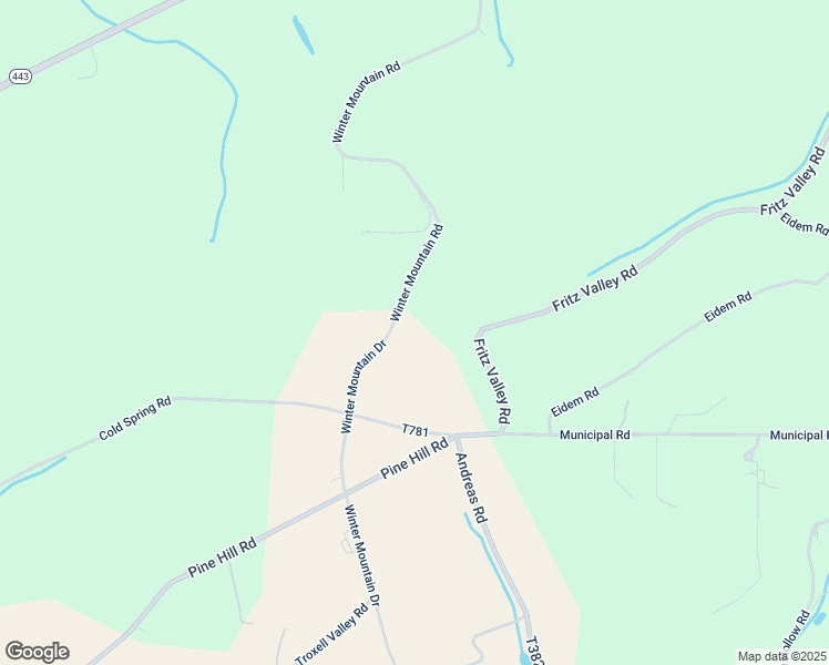 map of restaurants, bars, coffee shops, grocery stores, and more near 1083 Winter Mountain Road in Andreas