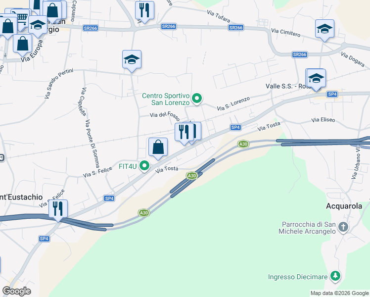 map of restaurants, bars, coffee shops, grocery stores, and more near in 