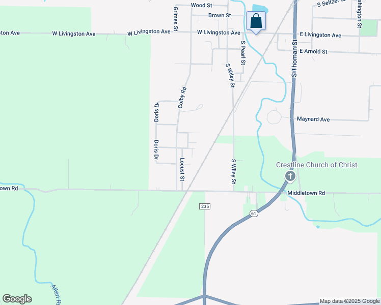map of restaurants, bars, coffee shops, grocery stores, and more near 2-98 Ash St in Crestline