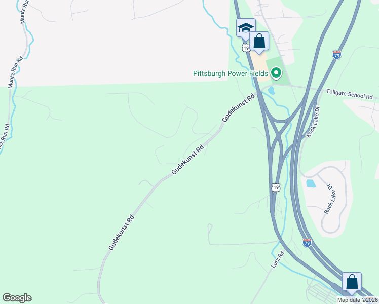 map of restaurants, bars, coffee shops, grocery stores, and more near 150 Gudekunst Road in Zelienople