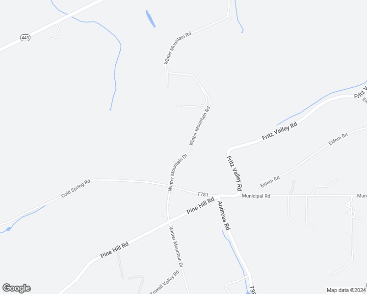map of restaurants, bars, coffee shops, grocery stores, and more near 1098 Winter Mountain Road in Andreas