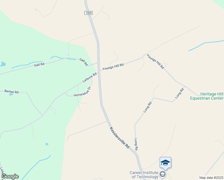 map of restaurants, bars, coffee shops, grocery stores, and more near 616 Youngs Hill Road in Easton