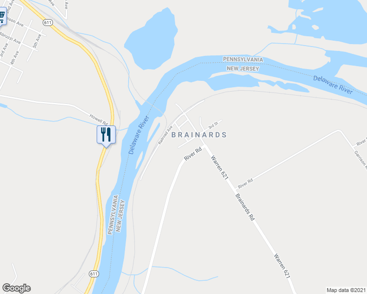 map of restaurants, bars, coffee shops, grocery stores, and more near 1008 3rd Street in Phillipsburg