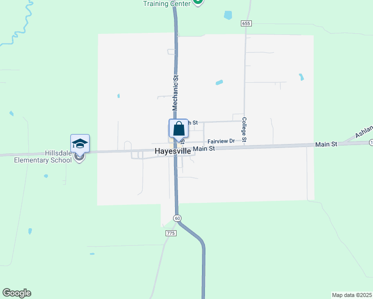 map of restaurants, bars, coffee shops, grocery stores, and more near in Hayesville