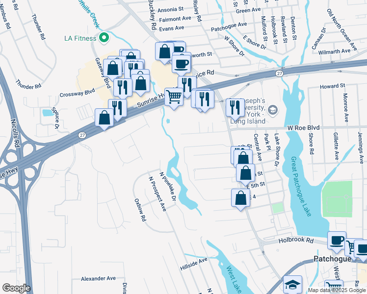 map of restaurants, bars, coffee shops, grocery stores, and more near in 
