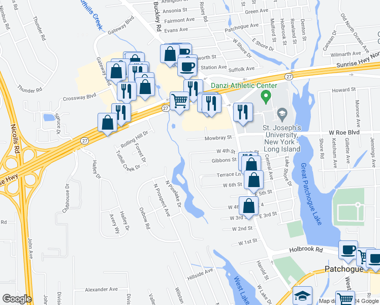 map of restaurants, bars, coffee shops, grocery stores, and more near in 