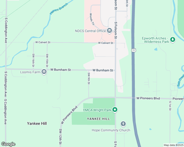 map of restaurants, bars, coffee shops, grocery stores, and more near 865 West Burnham Street in Lincoln