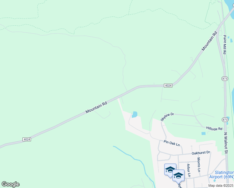 map of restaurants, bars, coffee shops, grocery stores, and more near 2419 Mountain Road in Slatington