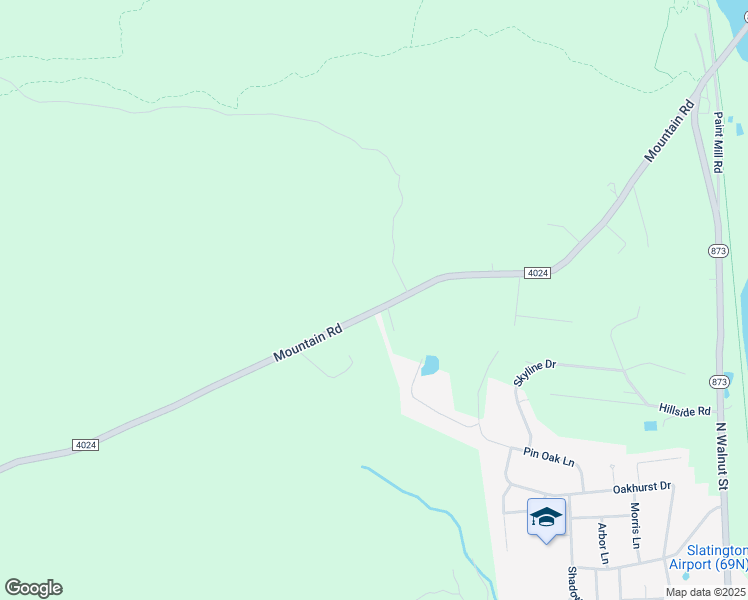 map of restaurants, bars, coffee shops, grocery stores, and more near 2419 Mountain Road in Slatington