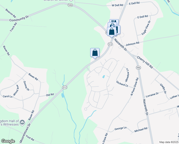 map of restaurants, bars, coffee shops, grocery stores, and more near 70 Hickory Hills Drive in Bath