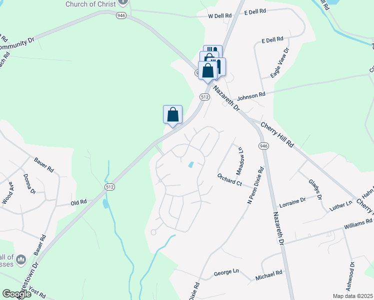 map of restaurants, bars, coffee shops, grocery stores, and more near 12 Sycamore Drive in Bath