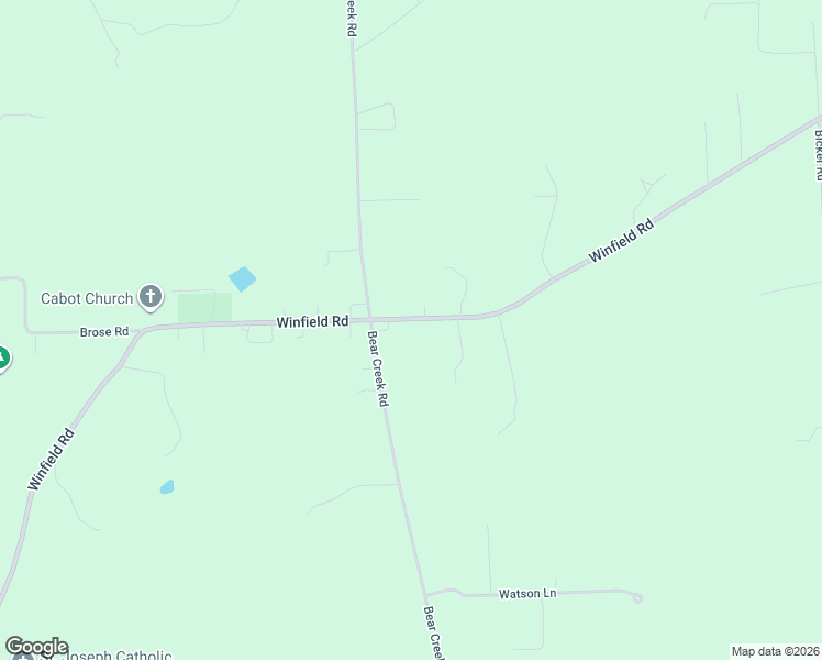 map of restaurants, bars, coffee shops, grocery stores, and more near 812 Winfield Road in Cabot