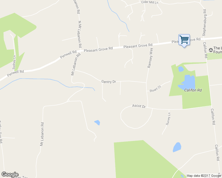 map of restaurants, bars, coffee shops, grocery stores, and more near 15 Gentry Drive in Washington Township