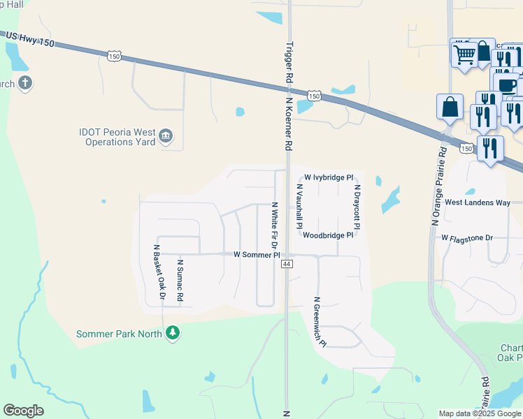 map of restaurants, bars, coffee shops, grocery stores, and more near 7034 North Grand Fir Drive in Edwards