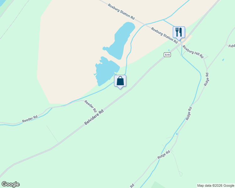 map of restaurants, bars, coffee shops, grocery stores, and more near 3172 Belvidere Road in Phillipsburg