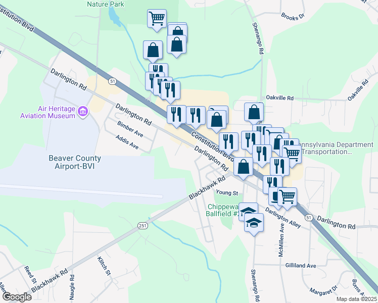 2645 Darlington Road, Beaver Falls PA Walk Score