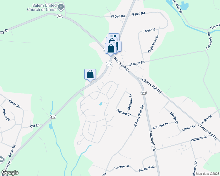 map of restaurants, bars, coffee shops, grocery stores, and more near 11 Longridge Court in Bath