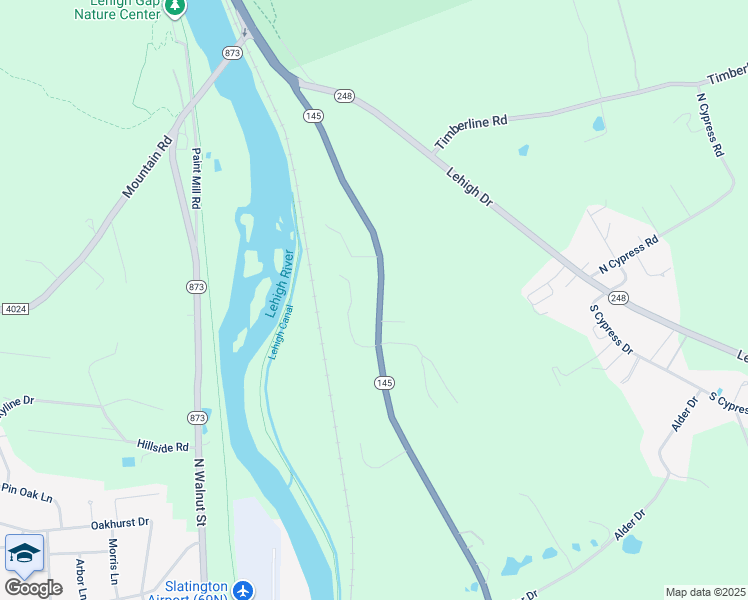 map of restaurants, bars, coffee shops, grocery stores, and more near 1169 Riverview Drive in Walnutport