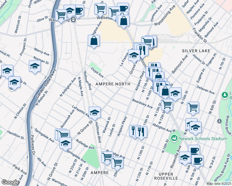 Beardsley Avenue, Bloomfield NJ Walk Score
