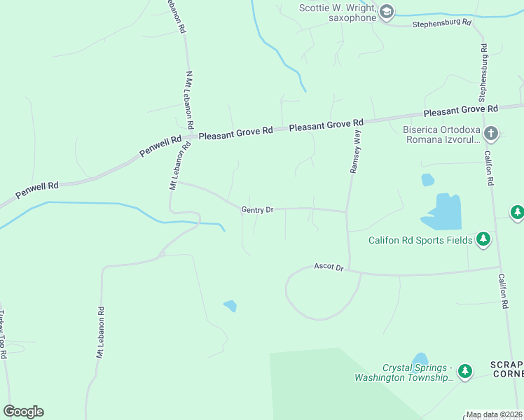 map of restaurants, bars, coffee shops, grocery stores, and more near 15 Gentry Drive in Long Valley