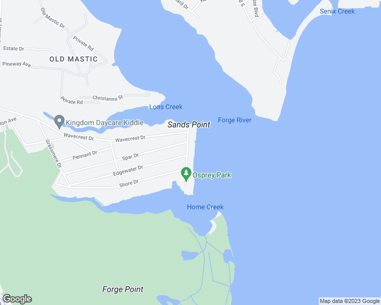 map of restaurants, bars, coffee shops, grocery stores, and more near 31 Oceanview Drive in Mastic Beach