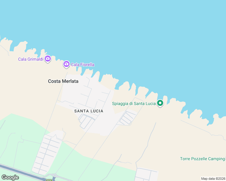map of restaurants, bars, coffee shops, grocery stores, and more near in Costa Merlata