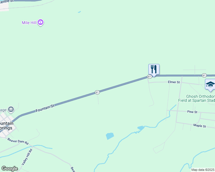 map of restaurants, bars, coffee shops, grocery stores, and more near 752 Fountain Street in Ashland