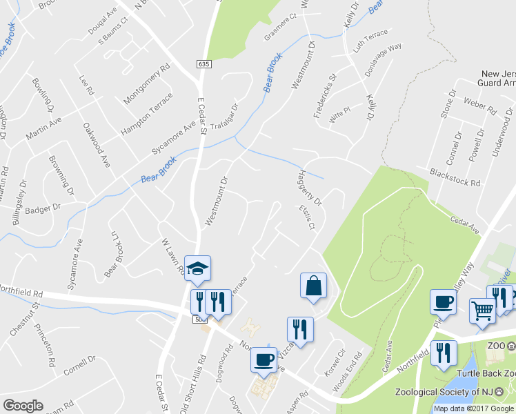 map of restaurants, bars, coffee shops, grocery stores, and more near 7 Chetwynd Terrace in Livingston