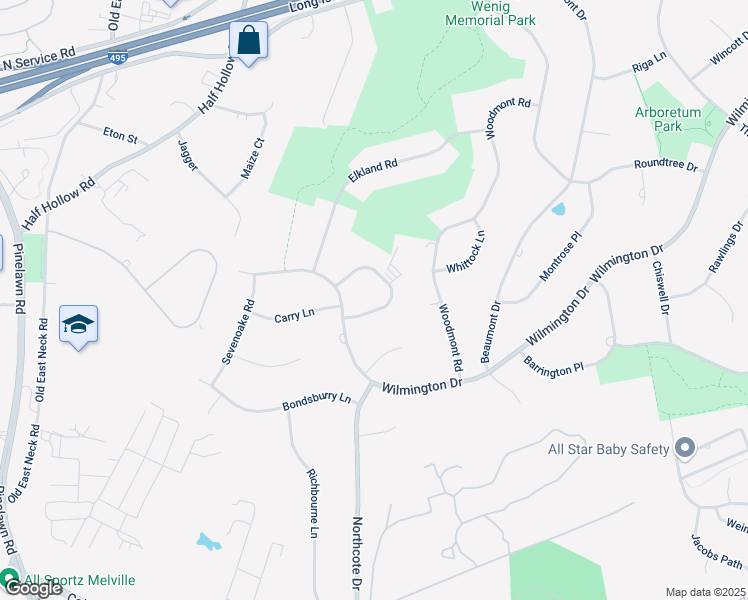 map of restaurants, bars, coffee shops, grocery stores, and more near 7 Westbourne Lane in Melville