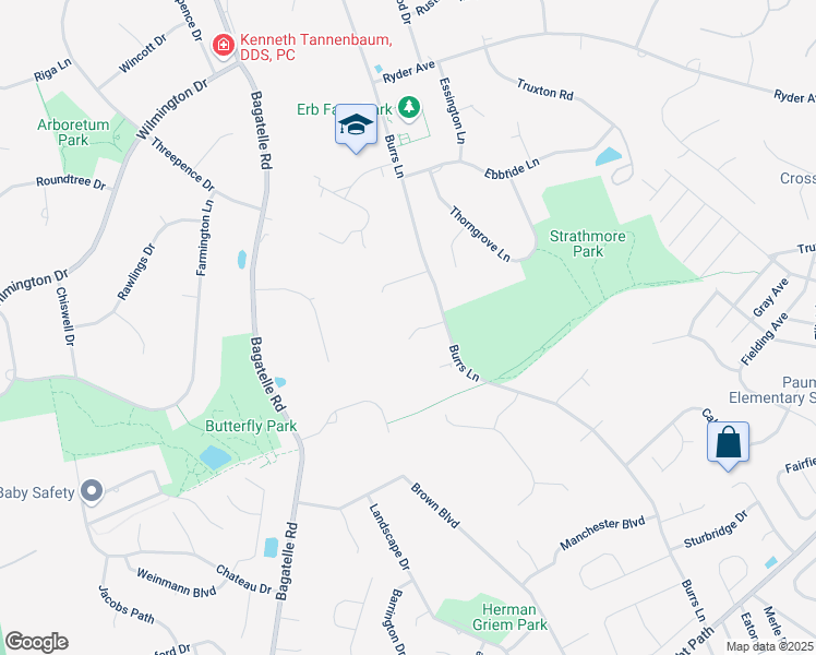 map of restaurants, bars, coffee shops, grocery stores, and more near 3 Dooley Court in Dix Hills