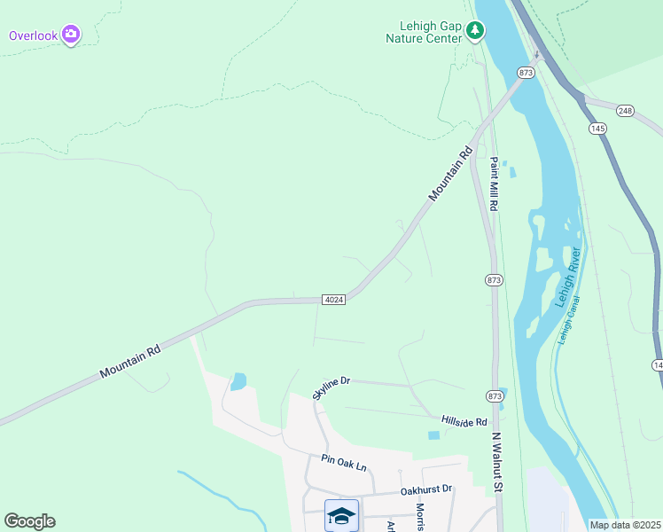 map of restaurants, bars, coffee shops, grocery stores, and more near 8747 Summit Circle in Slatington