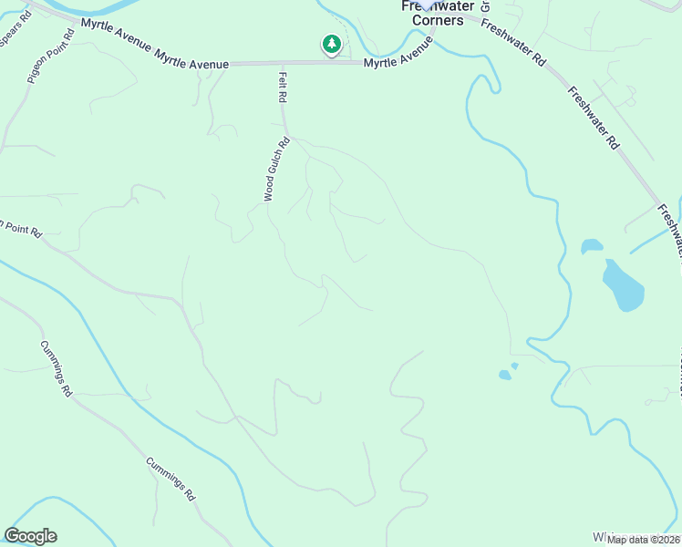 map of restaurants, bars, coffee shops, grocery stores, and more near 2917 Wood Gulch Rd in Eureka