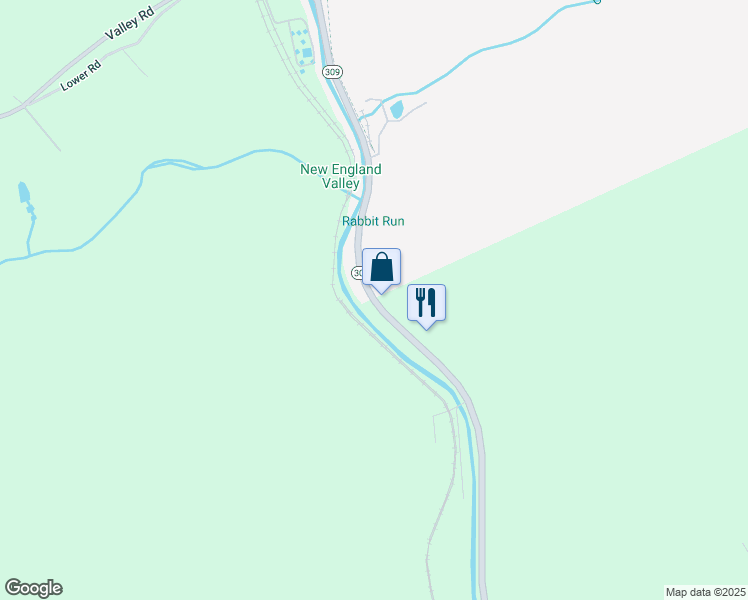 map of restaurants, bars, coffee shops, grocery stores, and more near West Penn Pike in Tamaqua