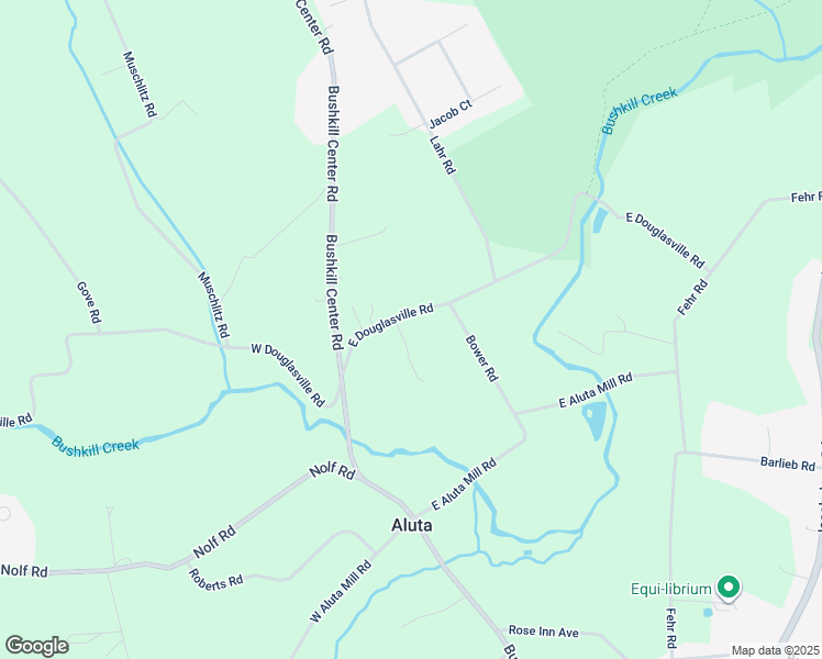 map of restaurants, bars, coffee shops, grocery stores, and more near 130 East Douglasville Road in Nazareth