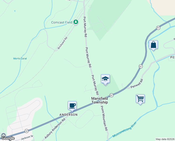 map of restaurants, bars, coffee shops, grocery stores, and more near 10 Alpine Avenue in Port Murray