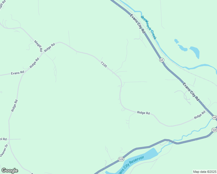 map of restaurants, bars, coffee shops, grocery stores, and more near 236 Ridge Road in Zelienople