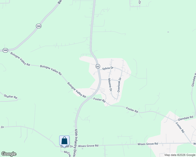 map of restaurants, bars, coffee shops, grocery stores, and more near 611 Mercer Road in Beaver Falls