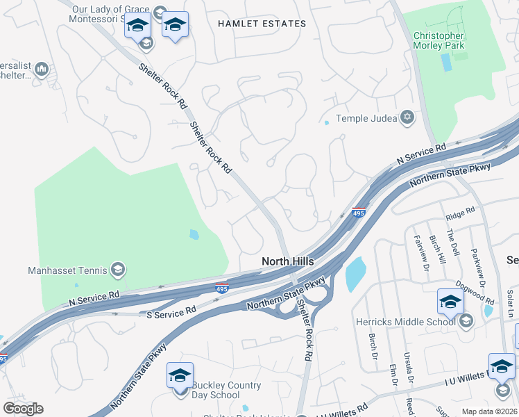 map of restaurants, bars, coffee shops, grocery stores, and more near 61550 Shelter Rock Road in Manhasset