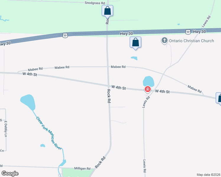 map of restaurants, bars, coffee shops, grocery stores, and more near 3093-3101 West 4th Street in Ontario