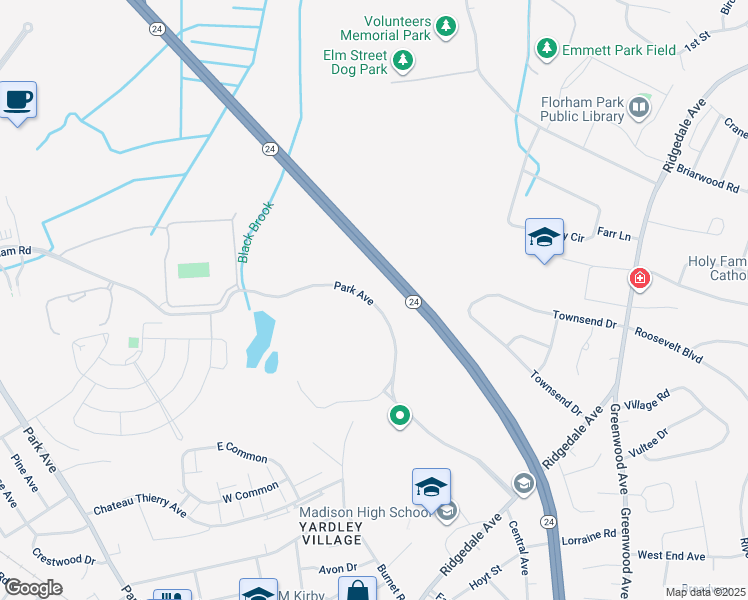 165 Park Avenue, Florham Park NJ Walk Score