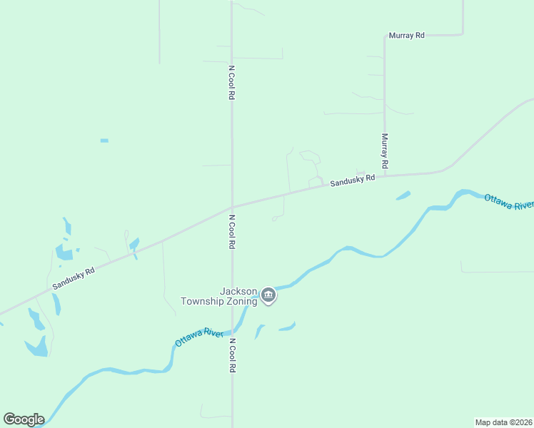 map of restaurants, bars, coffee shops, grocery stores, and more near 5942 Sandusky Road in Lima