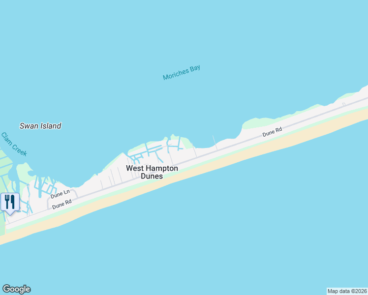 map of restaurants, bars, coffee shops, grocery stores, and more near 792 Dune Rd in Westhampton Beach