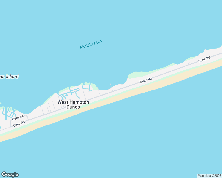 map of restaurants, bars, coffee shops, grocery stores, and more near 772 Dune Road in Westhampton Beach