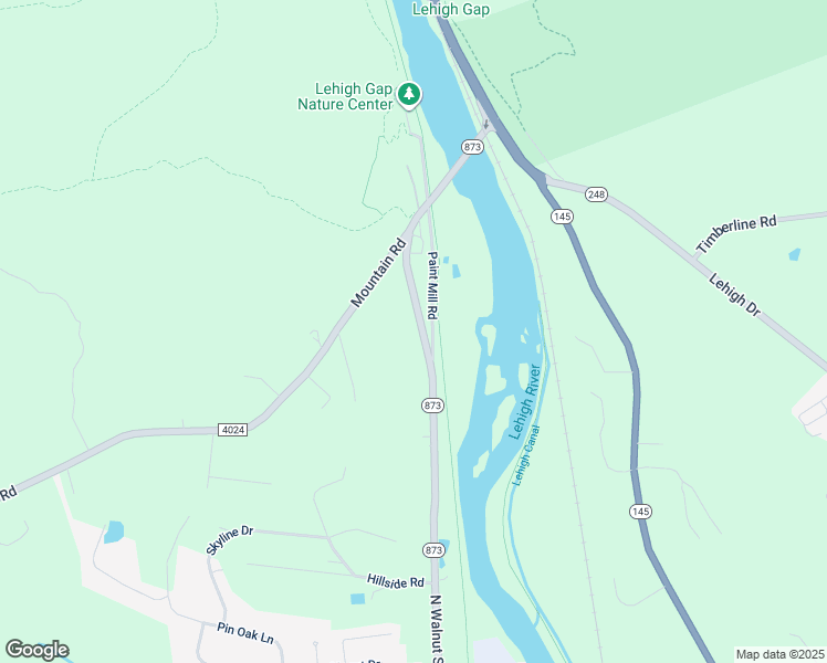 map of restaurants, bars, coffee shops, grocery stores, and more near 8652 Pennsylvania 873 in Slatington