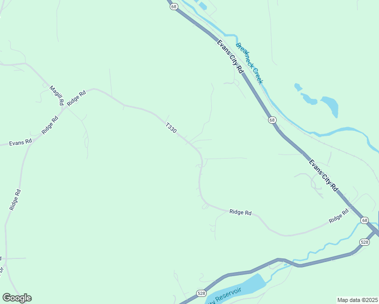 map of restaurants, bars, coffee shops, grocery stores, and more near 236 Ridge Road in Zelienople